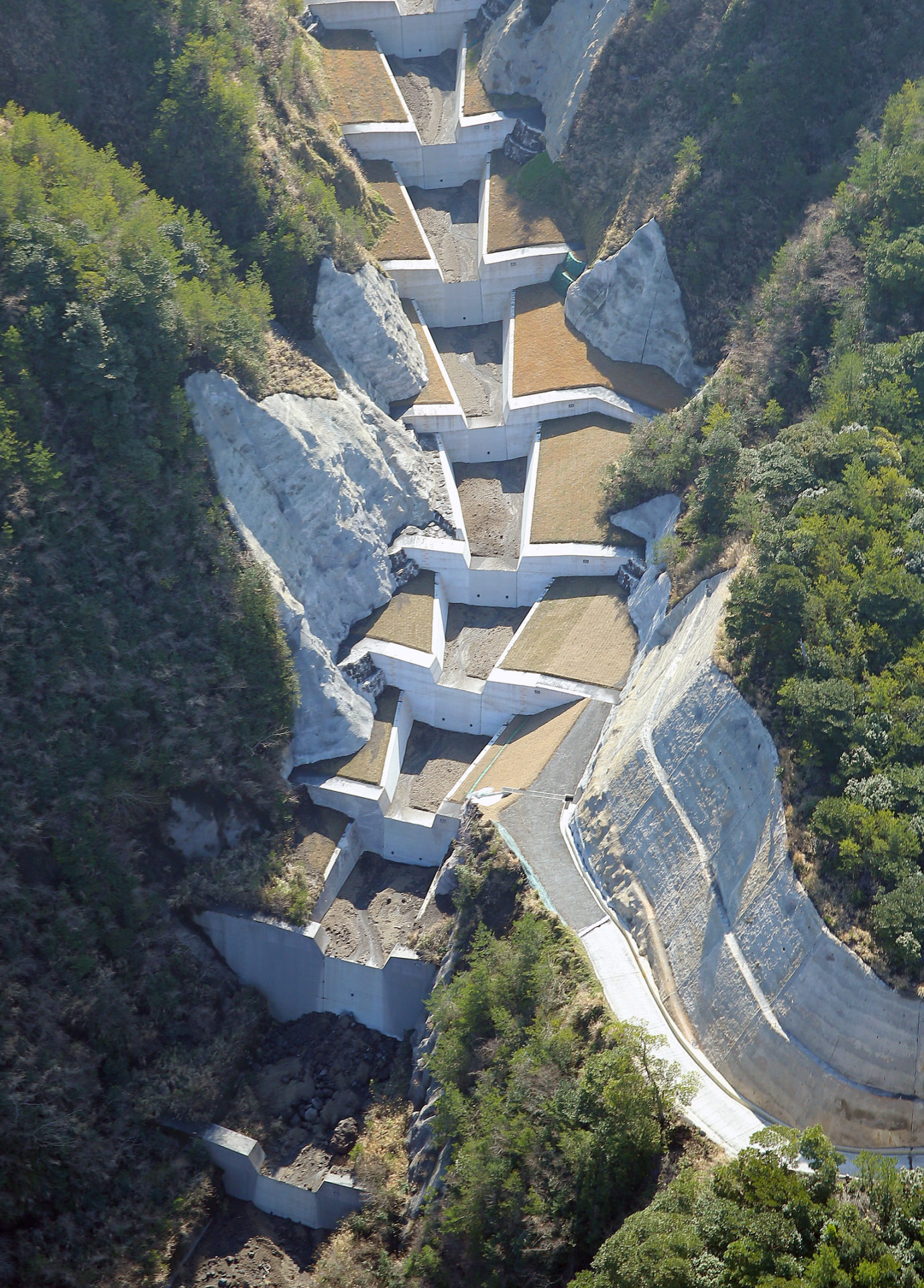 桜島地区治山工事  （西道川第2支流下流）