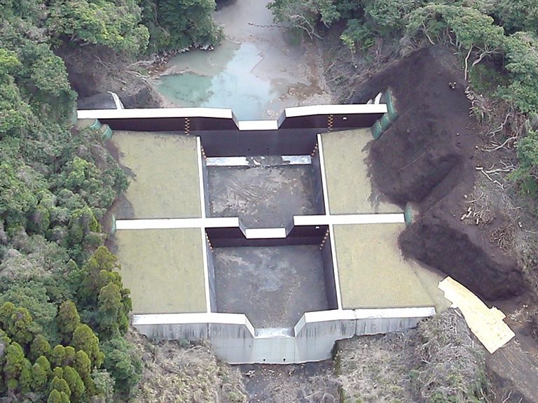 桜島地区治山工事  （あみだ川第一支流）