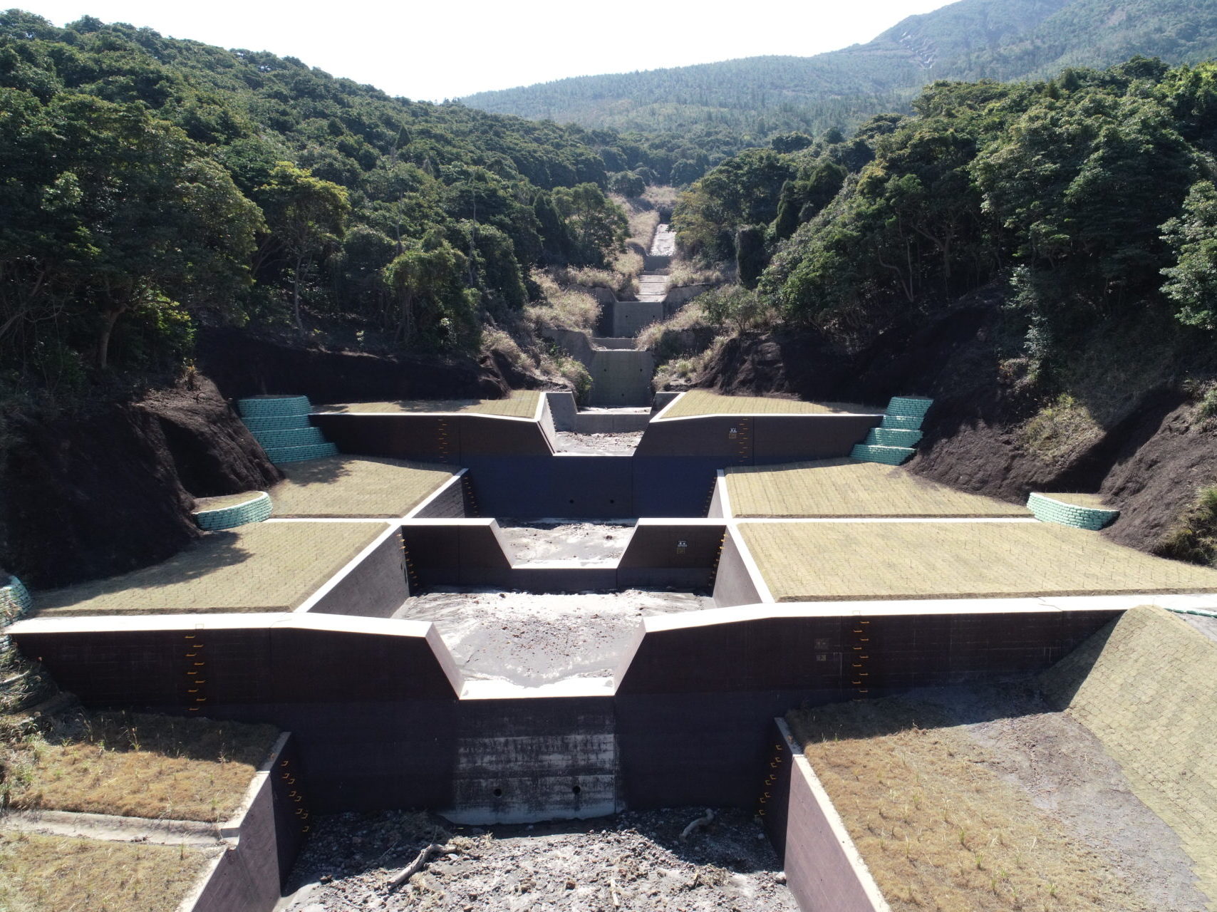 桜島地区治山工事(あみだ川第1支流)