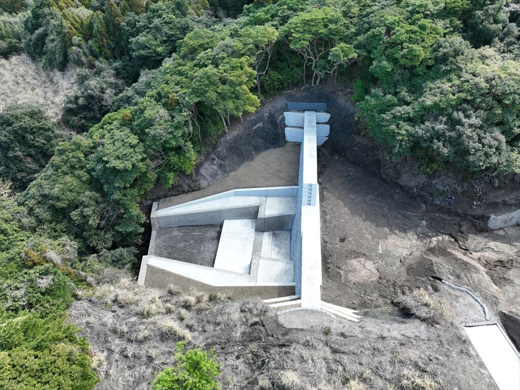 桜島地区治山工事（松浦川第２支流下流）